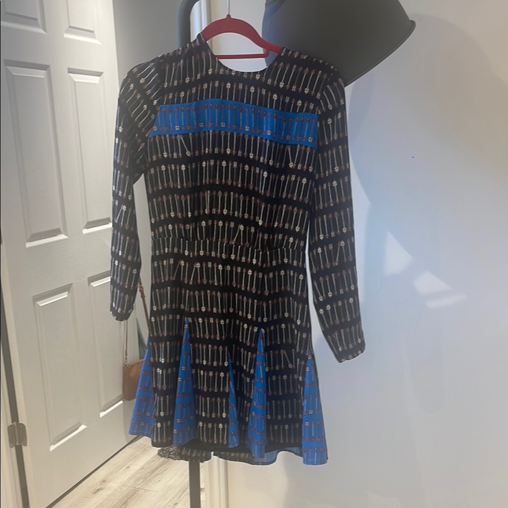 Black and Blue Patterned Dress
